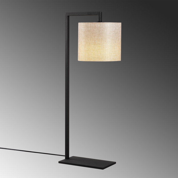 Opviq Profil - 4694 Lámpara de mesa Crema y Negro